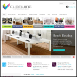 Screen shot of the Cubewing Systems Ltd website.
