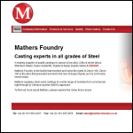 Screen shot of the Mathers Foundry website.