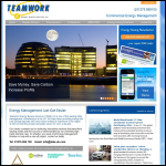 Screen shot of the Teamwork Energy Bureau Services Ltd website.