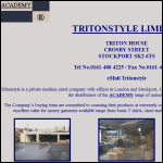 Screen shot of the Tritonstyle Ltd website.
