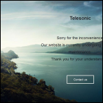 Screen shot of the Telesonic website.