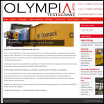 Screen shot of the Olympia Test & Crane Ltd website.
