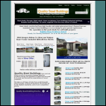 Screen shot of the Quality Steel Buildings website.