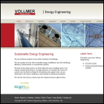 Screen shot of the Vollmer Engineering website.