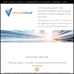 Screen shot of the Venture Virtual Ltd website.