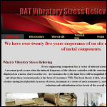 Screen shot of the Vibratory Stress Relieving BAT website.