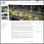 Screen shot of the Sigma Coachair Group (UK) Ltd website.