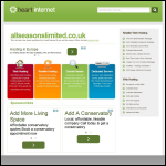 Screen shot of the All Seasons Home Improvements (UK) Ltd website.