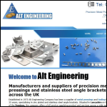 Screen shot of the ALT Engineering Co Ltd website.