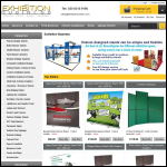 Screen shot of the Exhibition Business website.