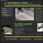 Screen shot of the Canterbury Tools website.