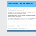 Screen shot of the Euro Stainless Steel Ltd website.