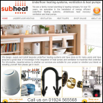 Screen shot of the Subheat Ltd website.
