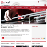 Screen shot of the Heatrod Elements Ltd website.