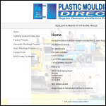 Screen shot of the Plastic Mouldings Direct.com website.