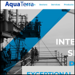Screen shot of the AquaTerra Solutions website.