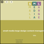 Screen shot of the Small-Media-Large website.