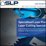 Screen shot of the Specialised Laser Products Ltd website.