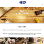 Screen shot of the T & F Engineering & Industrial Supplies website.