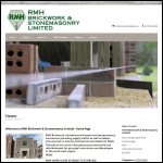 Screen shot of the RMH Brickwork & Stonemasonry Ltd website.