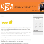 Screen shot of the Routledge Blakey Associates website.