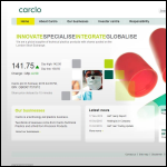 Screen shot of the Carclo Technical Plastic Ltd website.