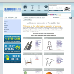 Screen shot of the The Ladder Man website.