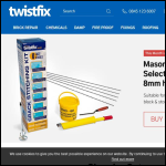 Screen shot of the Twistfix Ltd website.