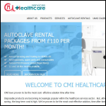 Screen shot of the CMI Healthcare Services Ltd website.