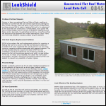 Screen shot of the Leakshield website.