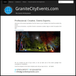 Screen shot of the Granite City Events website.