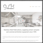 Screen shot of the GSK Fabrication website.