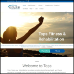 Screen shot of the Tops Fitness & Rehabilitation Ltd website.