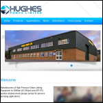Screen shot of the Hughes Pumps Ltd website.