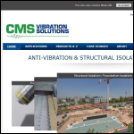 Screen shot of the CMS Vibration Solutions Ltd website.
