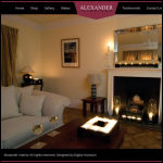 Screen shot of the Alexander Interiors website.