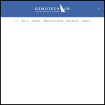 Screen shot of the Osmotech UK website.