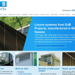 Screen shot of the DJB Projects website.
