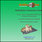 Screen shot of the The Beddng Box website.