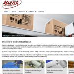 Screen shot of the Martek Industries Ltd website.