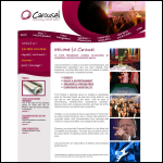 Screen shot of the Carousel Events LLP website.