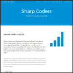 Screen shot of the Sharp Coders website.