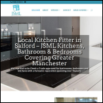 Screen shot of the JSML Kitchens, Bathroom & Bedrooms website.