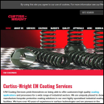 Screen shot of the E/M Coating Services website.