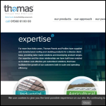 Screen shot of the Thomas Panels & Profiles website.