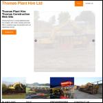 Screen shot of the Thomas, Arwel Agricultural & Plant Hire Contractor website.