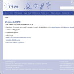Screen shot of the DCFM Quotas Ltd website.