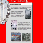 Screen shot of the Robert J Benfield Engineering Ltd website.