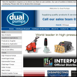 Screen shot of the Dual Pumps Ltd website.