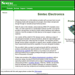 Screen shot of the Simtec Electronics website.
